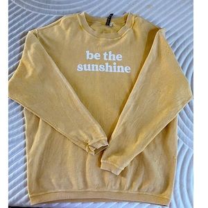 Pink Lily BE THE SUNSHINE Corded Graphic Sweatshirt